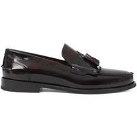 Celal Gültekin Hochglanz Business Blockabsatz Quasten Herren Loafer Glattleder Hochglanz, Quasten & Fransen, Bordeaux, 44