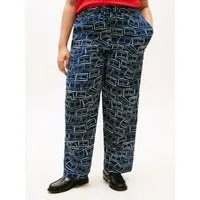 Tommy Hilfiger Curve Stoffhose CRV ESS LINEN PULL ON PANTS in großen Größen