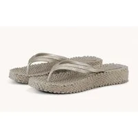 Ilse Jacobsen ILSE JACOBESEN Damen Plateau Flip-Flops CHEERFUL13 mit Glitzerriemen Zehentrenner