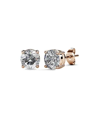 Mary Ohrringe - Rose Gold und Kristall
