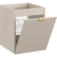 Lomadox Unterschrank DURANGO-56 40 cm breit mit Wäschekorb, kaschmir