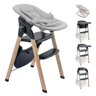 BabyGo Hochstuhl-Set, Schwarz, Metall, Nachbildung, 1-Sitzer, 44x88x63 cm, Babymöbel, Hochstühle & Zubehör, Hochstühle