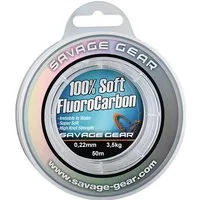 Savage Gear Angelschnur Savage Gear Soft Fluorocarbon 0,22mm 50m 3,5kg, (50-St)
