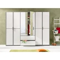rauch Kleiderschrank Schrank Drehtürenschrank Garderobe Ankleide Schlafzimmer ESSENSA (Breiten: 136/181/226/271 cm, Höhen 210/229 cm) voll aufgelegte Spiegeltüren, 2 große Schubladen MADE IN GERMANY