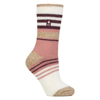 Damen Winter Thermosocken mit vielseitigem Streifenmuster für den Winter