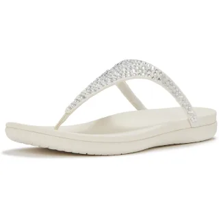 Fitflop Solay Misch-Kristall Textil Damen Creme Sandalen