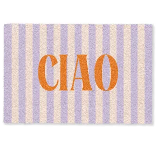 MuchoWow Fussmatte, Flieder, Kunststoff, Rechteckig, 60x0.4 cm, rutschfeste Unterfläche, Teppiche & Böden, Fuß & Stufenmatten, Fußmatten und Schmutzfangmatten