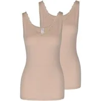 Nina Von C. Unterhemd 2er Pack Cosy (Spar-Set, 2-St) Unterhemd / Top - Spitze am Dekolleté