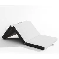 Klappmatratze Faltmatratze 15cm hoch, 10cm hoch Gel-Memory Schaummatratze in weiß, Vesgantti, Reisematratze mit waschbarem Bezug, mit zwei Griffe