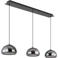 GLOBO LIGHTING LED-Hängeleuchte AVILA, Dimmfunktion, Memoryfunktion, Nachtlichtfunktion, mehrere Helligkeitsstufen, LED fest integriert, warmweiß - kaltweiß, Pendelleuchte, Esstisch, Essbereich, Wohnzimmer, kürzbar, Glas