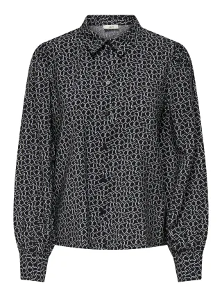 JDY - JDYCAMILLE L/S SHIRT WVN black - Gr. - S