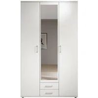 Schlafkontor Kleiderschrank Karl Drehtürenschrank Schlafzimmerschrank mit Spiegel Garderobe in 2 Breiten, mit zusätzlichen Einlegeböden TOPSELLER