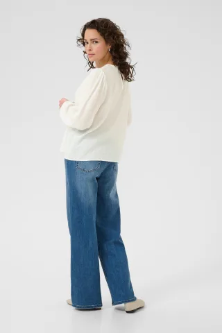 Langarm-Bluse KAvivy Regular fit white