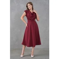WOMAN VISION Midikleid Ärmelloses ausgestelltes Midikleid