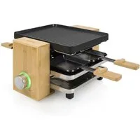 PRINCESS Raclette Princess 162950 Raclette Pure – 4 Personen – Stilvolles Design, 4 Raclettepfännchen, Pure 4 – 4 Personen – PFAS-Frei