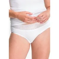 Speidel Hüftslip Natalie (3er Pack) bequem, dekorativ, weich, elastisch, mit Spitze, Baumwolle