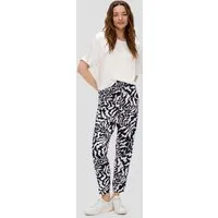 s.Oliver Chinos Hose Schlupfhose aus reiner Viskose mit Tapered Leg