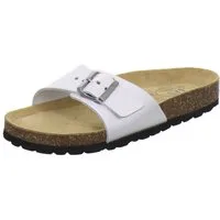 AFS-Schuhe 211224 Sommer Pantolette für Damen mit Fußbett, bequeme Sandalen aus Leder