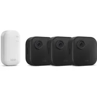 blink IP-Überwachungskamera Kamera Outdoor 4 Sicherheitskamera 3-Kamera-System Überwachungskamera (Innenbereich, Außenbereich, Set, inkl. Sync Modul Core, integriertes Mikrofon)