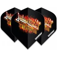 Winmau Dartpfeil Flights Rock Legends Judas Priest Flaming Logo, 100 micron