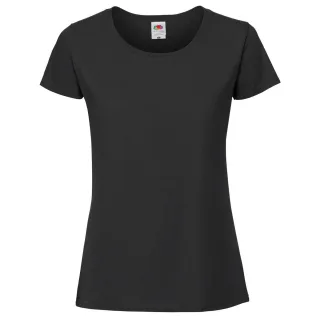 Fruit Of The Loom Damen/Damen Ringspun Premium T-Shirt (Jet Black)