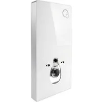 Bernstein Vorwandelement WC Sanitärmodul 805 Weiß, Aufputz-Sanitärmodul, Inkl. Betätigungsplatte, Wand-WC Vorwandelement Spülkasten