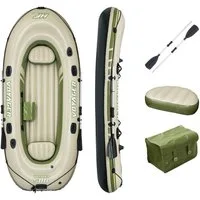 Bestway Schlauchboot Voyager 500 für 3 Personen aufblasbar mit Paddel 348×141cm