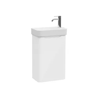 VitrA New Integra Round Set Handwaschbecken mit Unterschrank 1 Tür Türanschlag Weiß Hochglanz,69834 69834