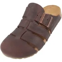 Haflinger Haflinger Lisboa Lederclog mit Korkfußbett Lederdecksohle Unisex Hausschuh