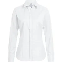 GREIFF Langarmbluse Greiff Modern with 37.5® Damen Bluse Langarm Kent Regular Fit Weiß