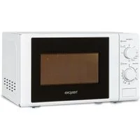 exquisit Mikrowelle MW 802, Mikrowelle, 20,00 l, 20 Liter, 25,5 cm Drehteller, inkl. Timer, einfach Bedienung, 700 Watt