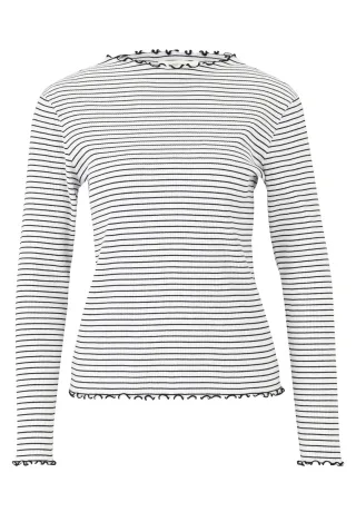CARTOON - Langarm-Shirt weiß/schwarz - Gr. - 36