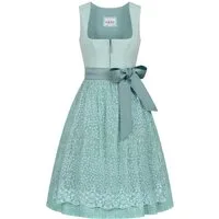 Nübler Trachtenkleid Midi Dirndl Gundi in Aqua von Nübler - Rocklänge 65 cm