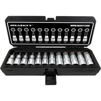 HASKYY Innensechskantschlüssel Innensechskant Steckschlüsselsatz 1/2" Bitsatz 5-22mm Stecknüsse 12tlg