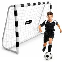 HyperMotion Fußballtor HyperMotion PRO Fußballtor 180x120 cm Stahl Weiß