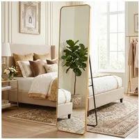 OTTO home Spiegel Standspiegel Addrik, wahlweise in 2 Größen 150x40cm oder 160x50cm (als Wandspiegel und Standspiegel einsetzbar, Rahmen aus Metall), Ganzkörperspiegel mit Sicherheitsglas, in verschiedenen Farben