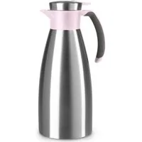 Emsa Isolierkanne Soft Grip, 1,5 l, (1-St), Quick Tip Verschluss, rutschfester Halt, 12 h heiß, 24 h kalt