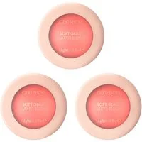 Catrice Rouge Soft Glam Baked Blush, 3-tlg., Lichtreflektierende Perlen für eine natürliche Ausstrahlung