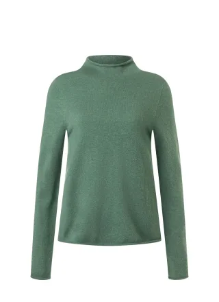 MAERZ Muenchen - Pullover Stehkragen 1/1 Arm eucalyptus leaf - Gr. - 38
