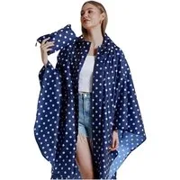 Bwecuy Regenjacke Wiederverwendbar Regenponcho,Unisex Regencape