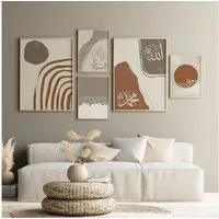 JUSTGOODMOOD Poster Abstrakt Kalligraphie Wandbilder Wohnzimmer Schlafzimmer Deko Print Bi, B (1 St)