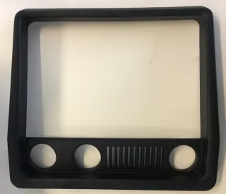 ELMAG PVC-Gehäuse-Front-Rahmen schwarz schwarz - 9505257