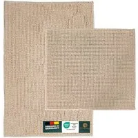 Waidmeister Badematte Badematte Chenille – rutschfeste & Waschbare Badezimmermatte, rutschhemmend beschichtet, Polyester
