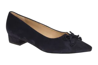 Peter Kaiser Pumps 9-72241-44 dk blue Echtleder Blockabsatz spitz Gr??e F