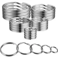 RACEL Schlüsselanhänger Schlüsselringe Edelstahl Ø 24 mm oder Ø 30 mm rostfrei 5–50 Stück (20-tlg), Stabil, rostfreiv