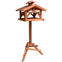 MYPETS Vogelhaus Vogelhaus WILDBICHL mit Ständer Vogelfutterhaus Futterhaus Vogel Haus