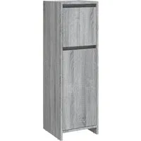 vidaXL Badkommode, Badschrank Grau Sonoma 30x30x95 cm Holzwerkstoff