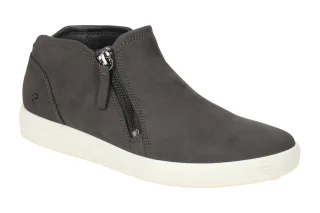 Ecco 430243 Soft 7 Women - Grau Magent Slipper Damenschuhe Nubuck Ledersohle