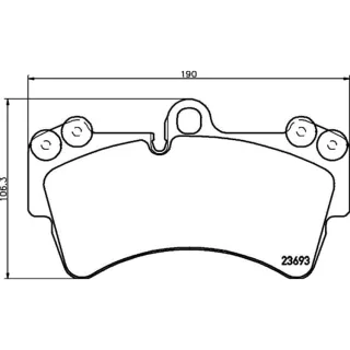 Hella Bremsbel?ge vorne Audi Q7 Porsche Cayenne VW Touareg
