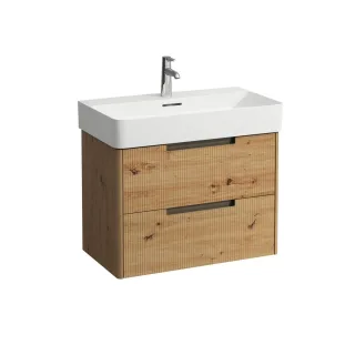 LAUFEN Waschtischunterschrank JUNA 400x719x515 2 Schubl m. Griffmulde f.WT H810285 wildeiche, H4116 H4116221092671